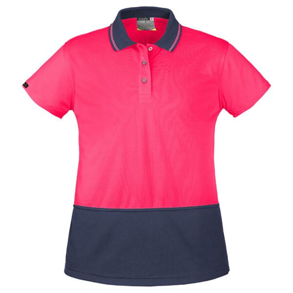 Womens Hi Vis Basic Short Sleeve Polo Thumbnail
